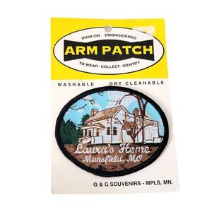 Laura's Home Mansfield, MO Arm Patch NWT Little House on the Prairie Ingalls